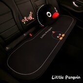 新款 透气半包围座椅卡通爱小企鹅通用座垫 汽车坐垫四季