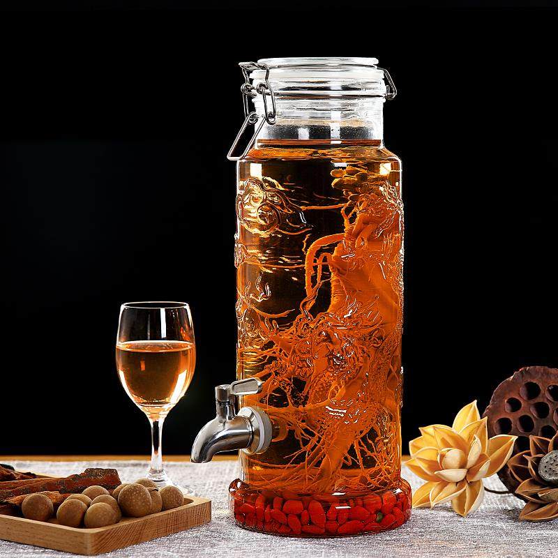 泡酒瓶人参酒坛密封卡扣瓶加厚龙头斤泡酒玻璃瓶坛子梅酒瓶,厨房/烹饪用具,泡酒瓶,淘宝优惠券,粉丝福利购,淘宝优惠卷
