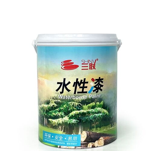 免打磨水性木器漆家俱白漆木工水性油漆实木改色自刷漆