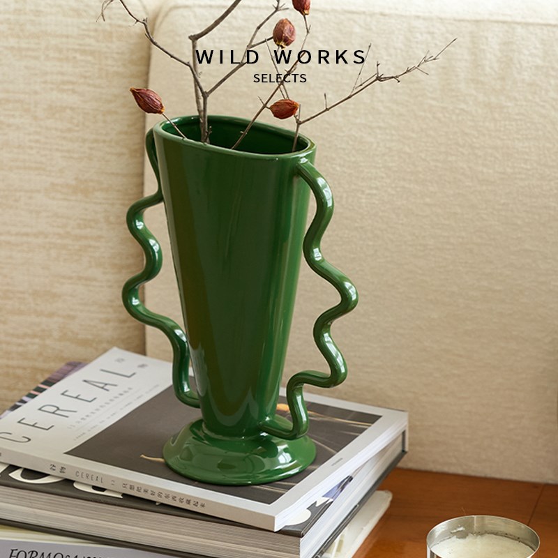 WildWorks扶摇花瓶中古花器客厅玄关个性简约侘寂装饰品陶瓷摆件