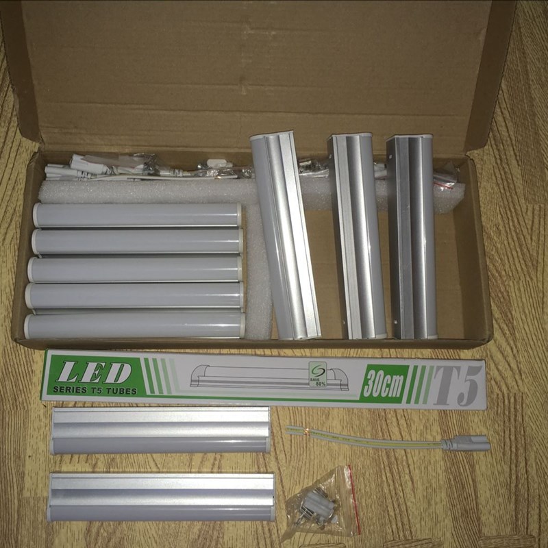 T5日光灯管酒柜子鱼缸植物灯0.2m展柜玻璃货架0.8短灯条0.4米0.5M