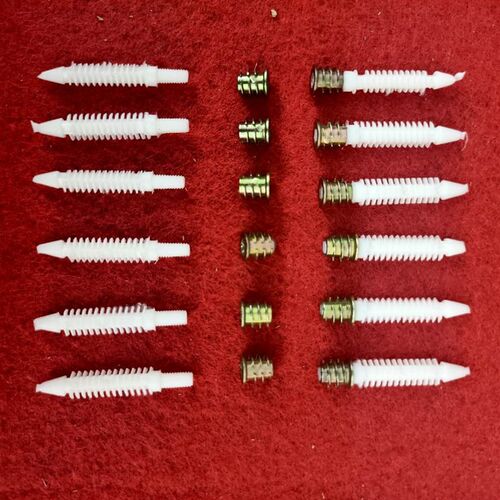 安装广告字暗码字牌塑料螺杆丝杆D发光字安装扣码内外牙螺母