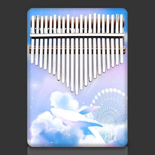 21音卡林巴拇指琴彩色图片定制学生易学礼物网红乐器便携kalimba