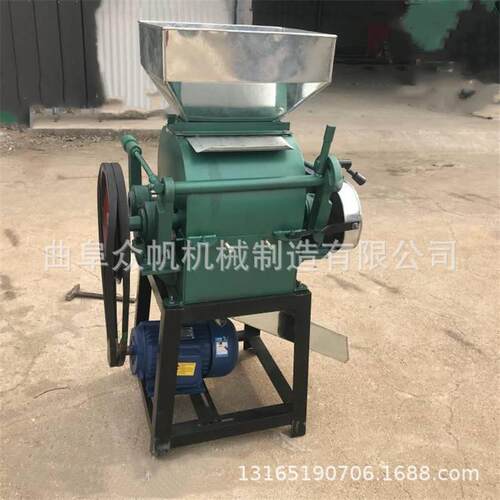多能玉米黄燕麦挤功扁机 小五谷杂粮电动压扁机MEQ 型豆挤扁机