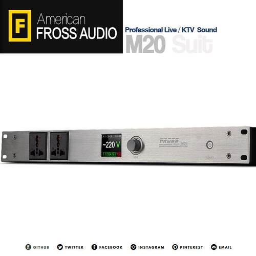Fross/沸斯 M20 电源时序器10路 专业液晶显示数字电源保护控制器