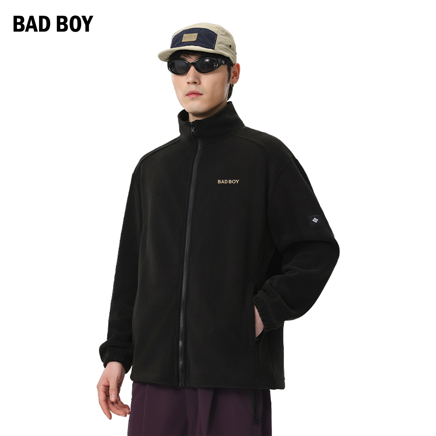 BADBOY男装抓绒衣保暖内胆外套