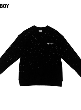 BAD BOY春秋新款圆领卫衣男装宽松休闲百搭上衣