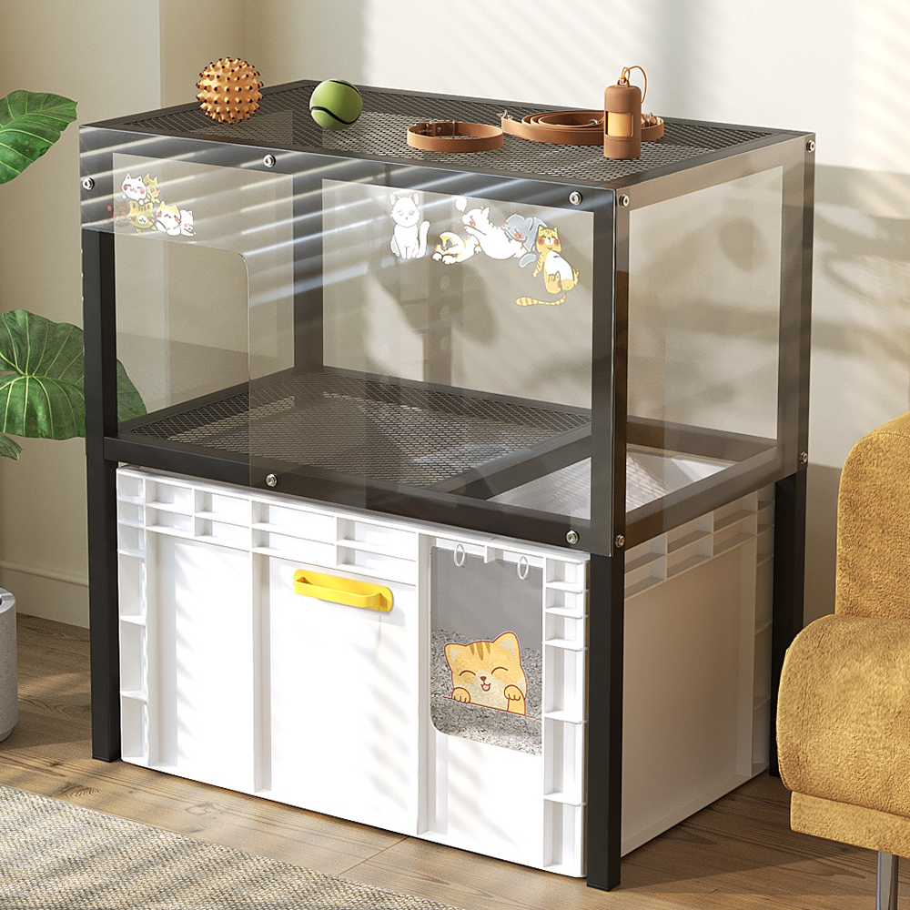 一代宠宝自由柜子猫砂盆超大号防外溅防臭猫厕所置物架一体双层,宠物/宠物食品及用品,猫砂盆/猫厕所,淘宝优惠券,粉丝福利购,淘宝优惠卷