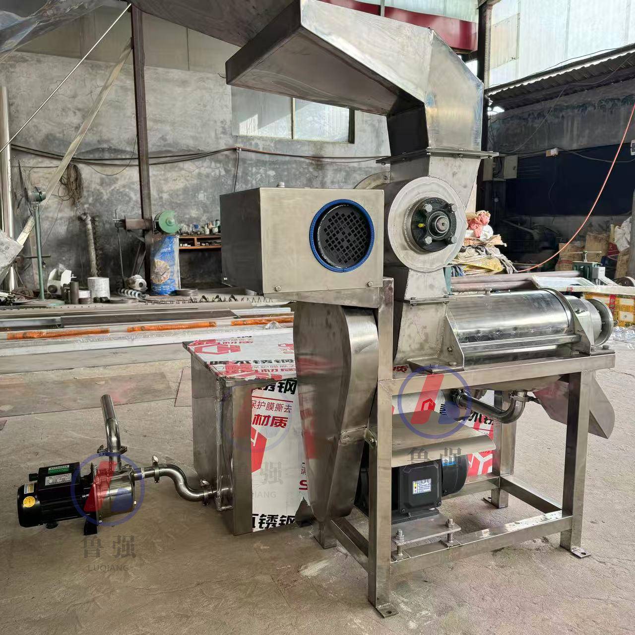 新鲜百合榨汁机百香果去籽去皮渣汁分离机不锈钢挤百香果设备