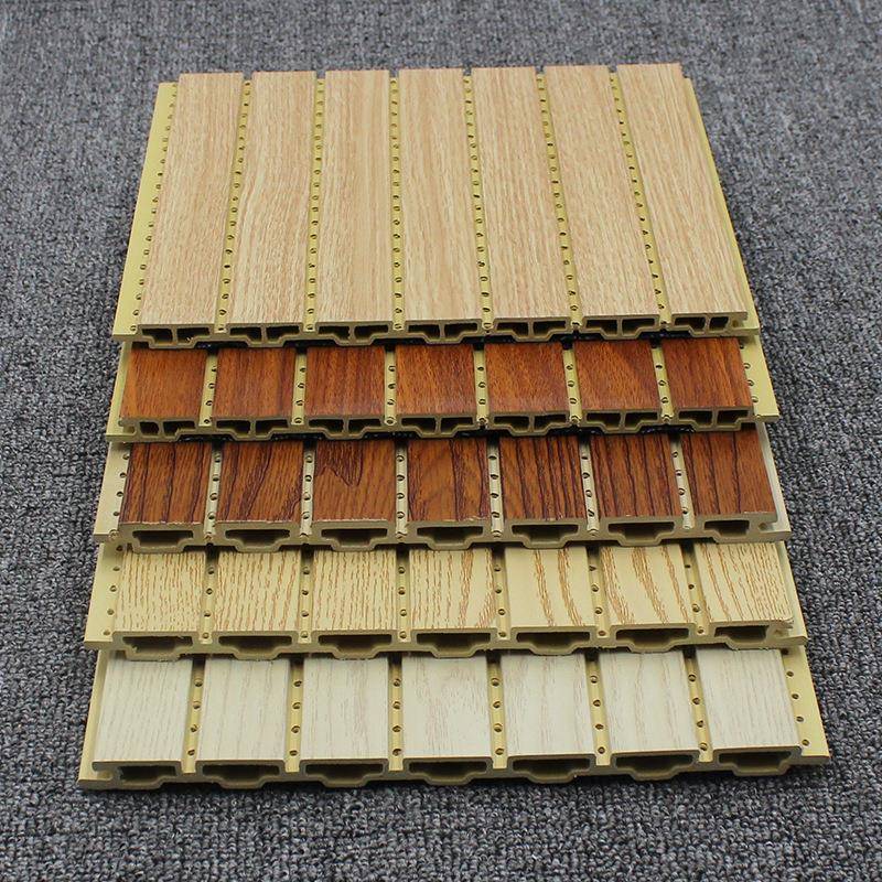 源头工厂竹木纤维吸音板木塑穿孔隔音板KTV会议室电影院隔音材料