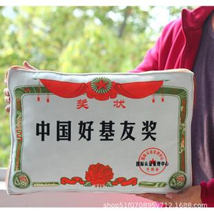 严选家居办公沙发抱枕搞笑滑稽礼品奖状空调夏凉被午睡毯趴枕腰靠