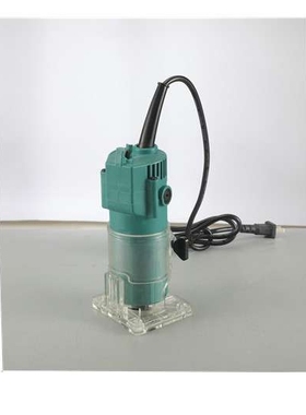 蓝色电木铣木工雕刻机开槽机修边机开孔机电动雕刻机家用全铜加工