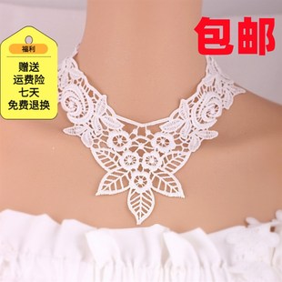 甲状腺术后遮挡项链遮颈纹饰品锁骨链遮疤痕遮脖子疤痕饰品蕾丝