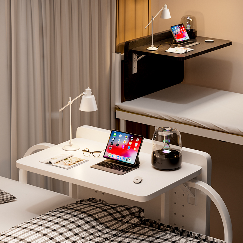 宿舍床上桌子上下铺书桌悬空桌寝室折叠桌小桌子学习桌电脑桌