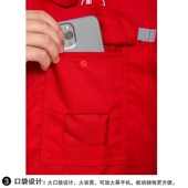 中石化工工作服劳保耐磨耐脏工厂车间男女石油春秋款 定制反光条