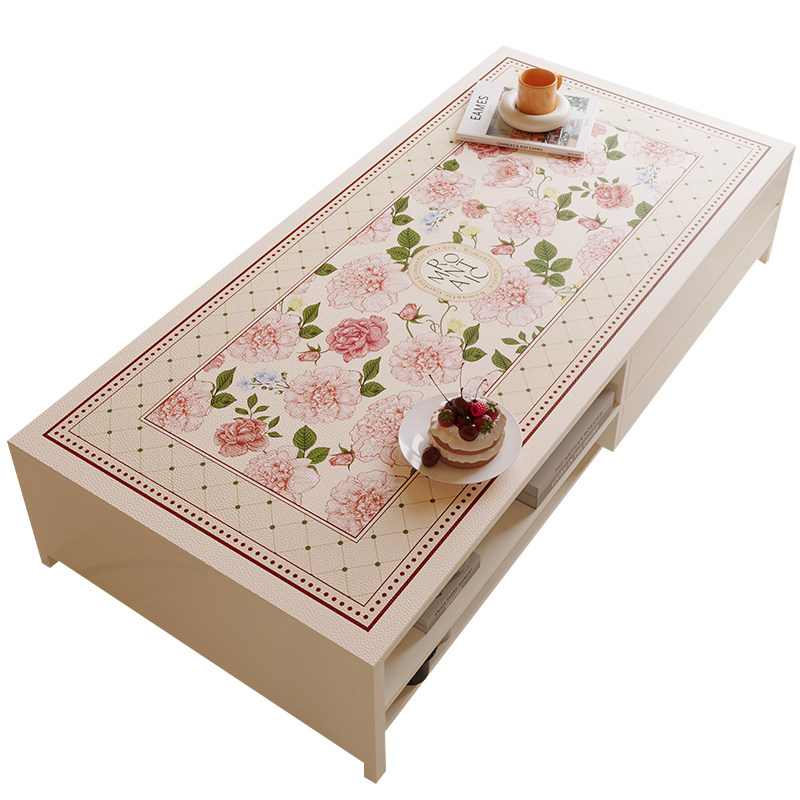 法式田园风皮革茶几垫桌布餐桌台面隔热垫定制圆形茶几垫桌垫,居家布艺,茶几垫,淘宝优惠券,粉丝福利购,淘宝优惠卷