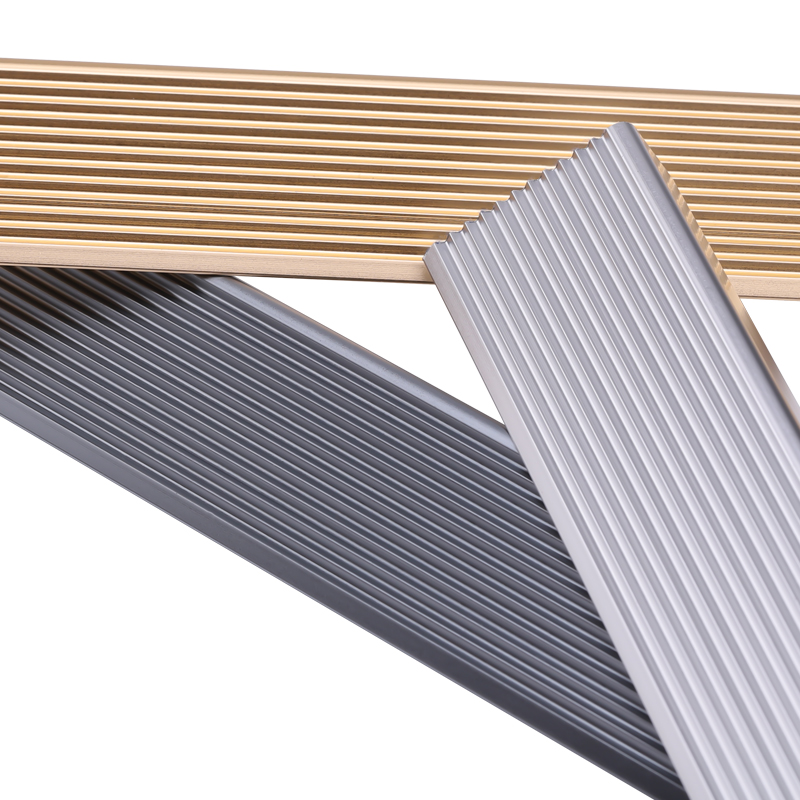 铝合金台阶防滑条楼梯防滑条 踏步压条L型高端金属地板护角包边条