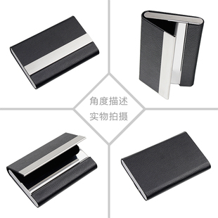 名片夹男商务大容量精致男士档金属便携式女士名片盒子定制
