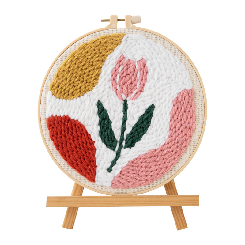 戳戳绣diy手工绣材料包针儿童学生手工课活动戳戳乐毛线画装饰画