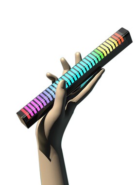 Dning inow车载拾音氛围灯音乐G电脑桌面D声控U呼吸灯