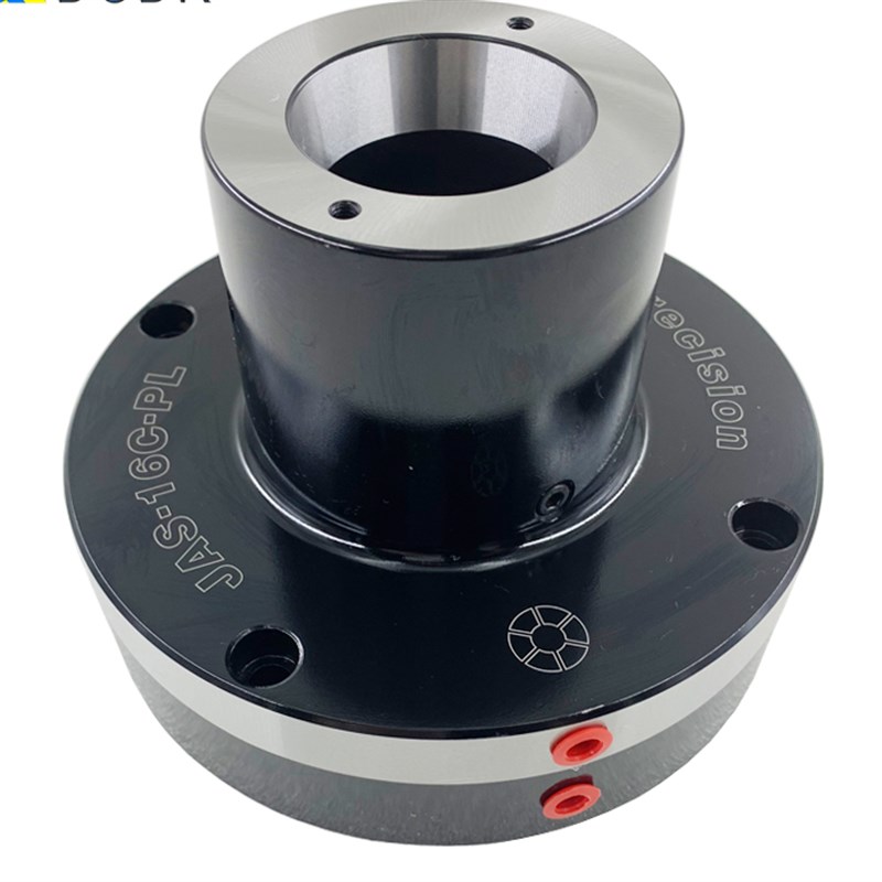 朝铨高精度JAS-5C-PL/16C-PL固定式气动夹头立式后拉式气动夹头座