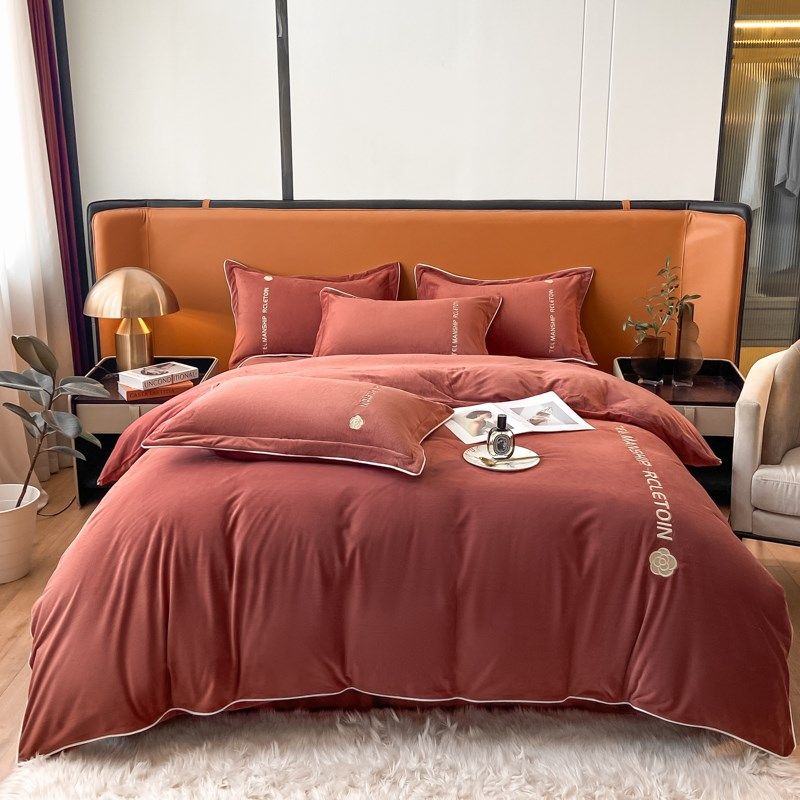 欧式A类母婴级婴儿绒四件套高克重双面绒加厚被套床单牛奶宝宝绒,床上用品,床品套件/四件套/多件套,淘宝优惠券,粉丝福利购,淘宝优惠卷