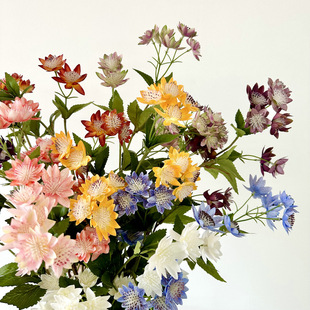 仿真花涂层布婚庆仿真花路引花婚礼堂装饰假花