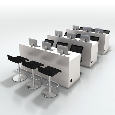 旅行社物流房产中介公司办公桌长条销售咨询迎宾服务台前台接待台