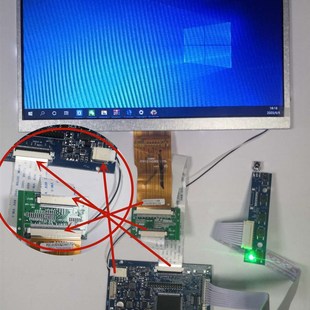 VGA 9寸10.1寸车载导航60pin液晶屏HDMI AV显示器驱动板 6.2寸7