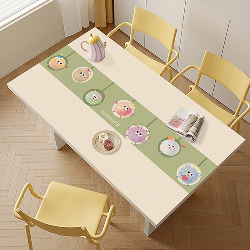 卡通桌布餐桌垫防油防水免洗书桌垫防烫隔热垫茶几垫桌面保护垫子
