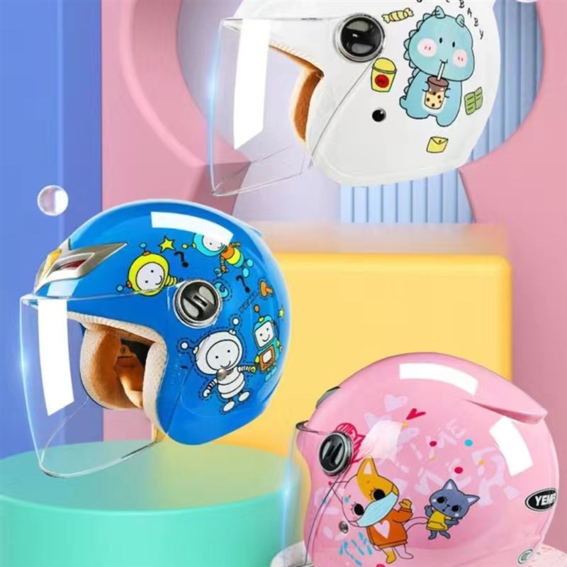 野马3C儿童秋冬头盔新国标男女童通用防寒保暖四季安全帽