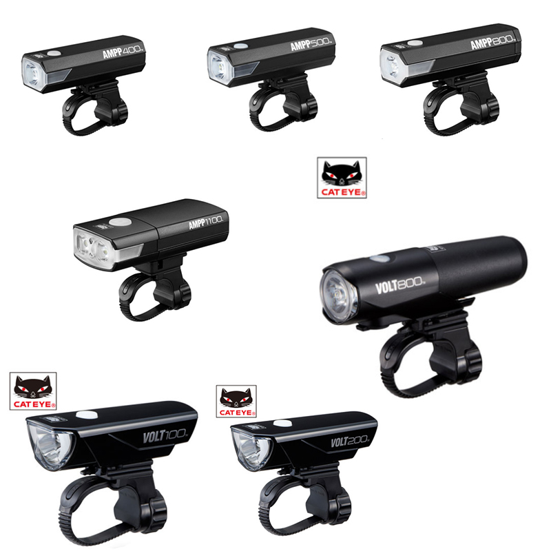 cateye猫眼自行车前灯USB充电高亮骑行手电前灯尾灯头灯volt/ampp