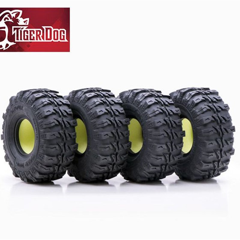TigerDog 老虎狗 1.9寸超软 仿真攀爬轮胎SCX10 90046 D90 TRX4
