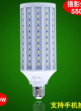 昇能40W专业摄影灯泡LED5500K影棚柔光箱拍照主播补光灯厂家直销