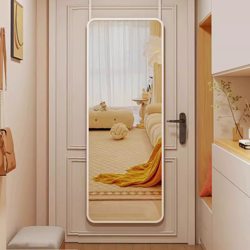 拼到家全身穿衣镜贴墙自粘壁挂悬挂挂墙宿舍学生挂门镜子门后镜7