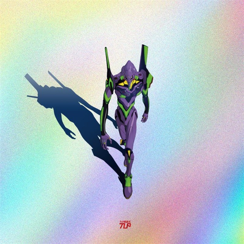 TLP镂空车贴 EVA世纪福音初号机行走暴走摩托电动车防水平面贴纸