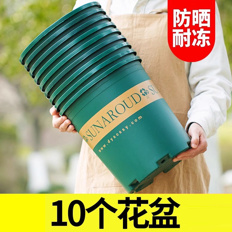 花盆盆家用塑料加厚阳台盆景多肉加仑盆绿萝盆栽月季草莓