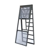 带防护栏拆洗纱金刚网自装 网护童纱网上下推三推两节防蚊