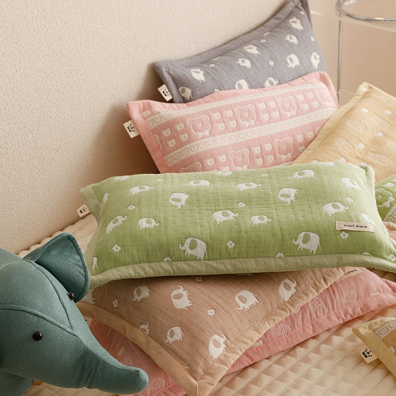 儿童全棉三层纱枕宝宝婴幼儿柔软透气枕0X/x0/8X7