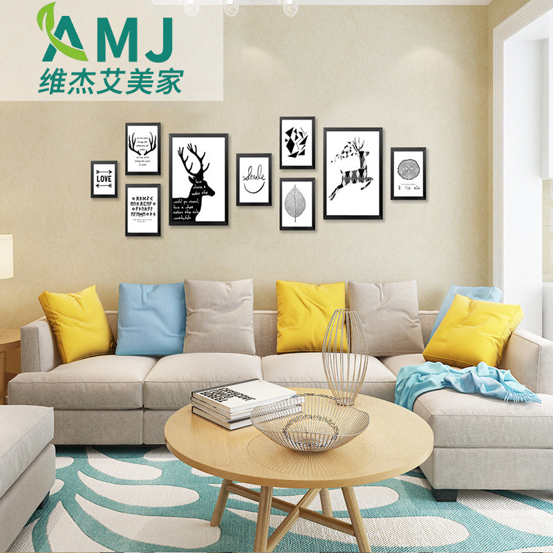 现代简约影视墙壁纸卧室米黄色亮黄色卡其色纯色客厅暖色系墙纸