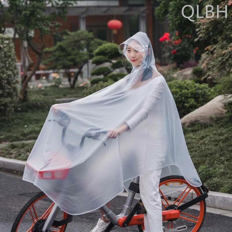 雨衣自行车男款透明骑行2023新D款雨披加厚单人雨衣下雨骑车神器