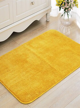 雅藤定制金黄色i地垫进门玄关地垫卧室门垫卫浴吸水防滑垫脚垫机