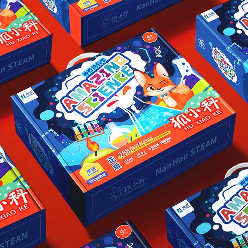狐小科科学小实验套装小学生儿童玩具幼儿园科技制作手X工diy材料