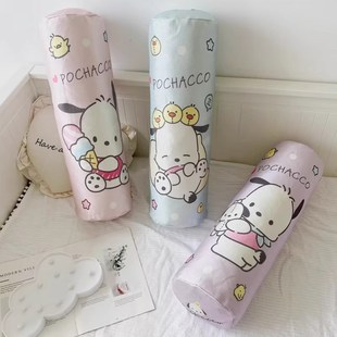 可爱卡通冰丝圆柱形长条抱枕沙发靠垫靠J枕床上睡觉夹腿可拆洗女