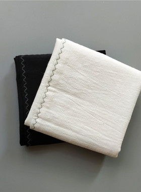 黑色手帕纯色棉麻方巾擦汗巾双层素帕男士手巾纯白手帕女式可绣字