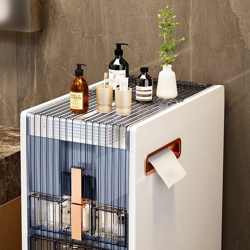免安装卫生间夹缝收纳柜浴室置物架厕所洗手间储物柜储防水边柜