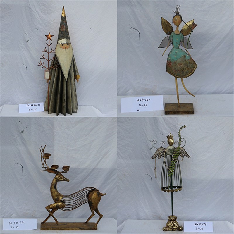 孤品大集合-欧式烛台装饰做旧铁艺花器复古园艺花盆动物摆件