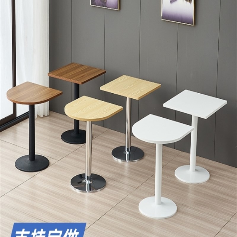 厂家直销商用餐桌展会会客桌子洽谈桌休闲方桌小圆桌简约轻奢接待