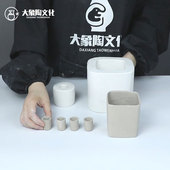 四方带脚多肉盆陶艺陶瓷石注浆模具手工注浆成型工具定制
