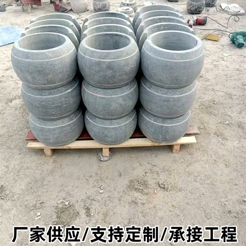 青石柱墩石须弥座包柱石柱基石柱顶石圆墩柱脚如意石墩子底座